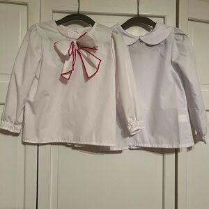 TBBC White Blouses and one with Red Bow Accent
